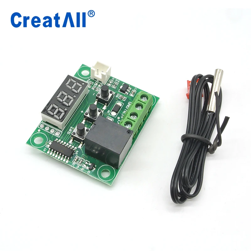Digital  DC 12V  Thermostat Temperature Control plate Thermometer W1209 Controller Switch Module