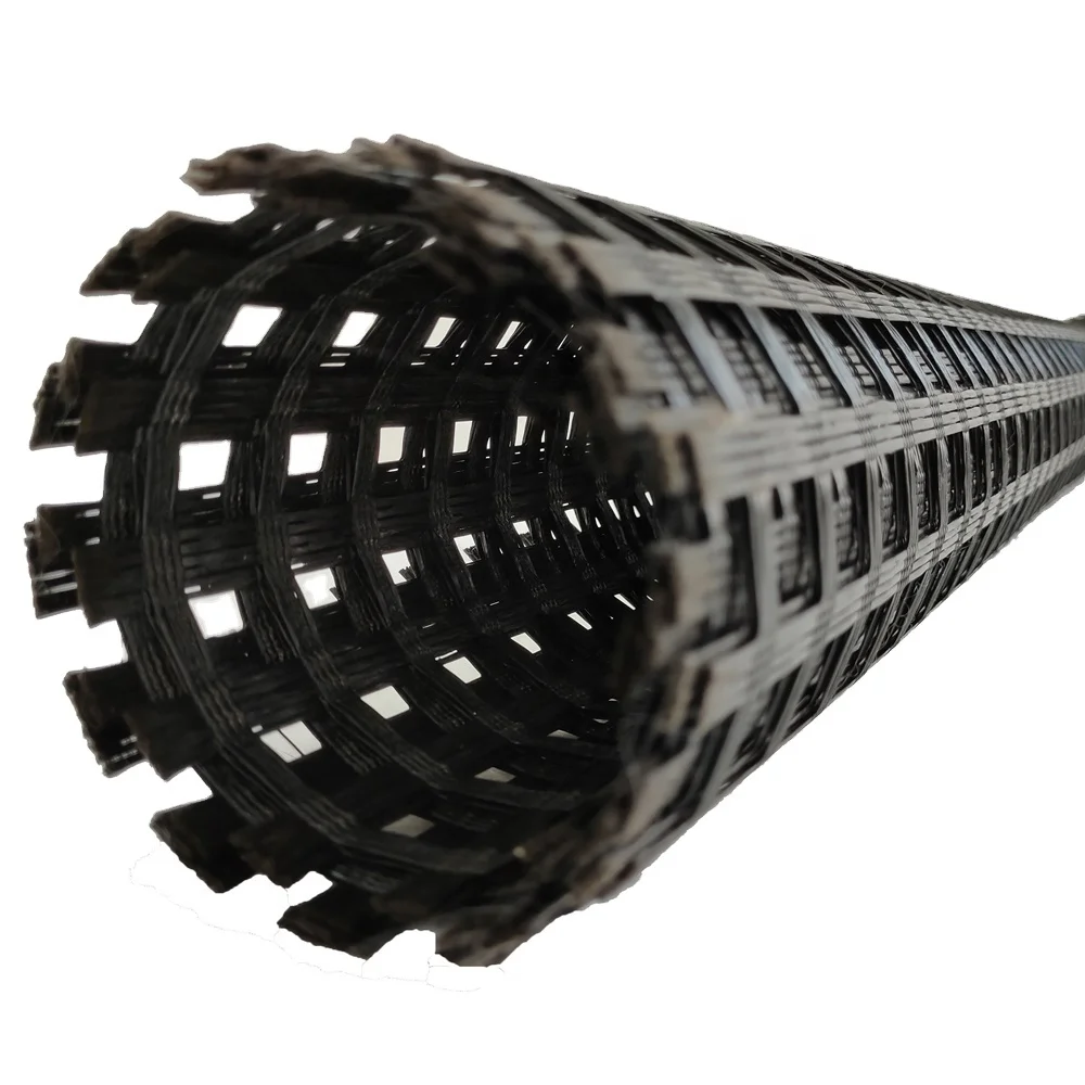 Fiberglass Geogrid Composite Nonwoven Bitumen Coated for Asphalt Overlayer Reinforcement Gravel Geogrid