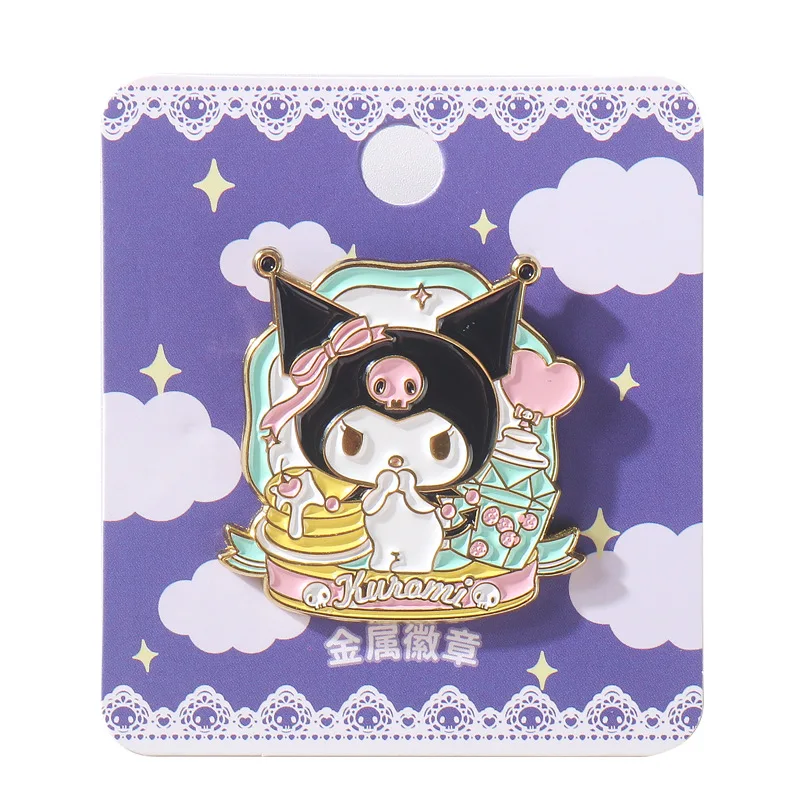 Botu Top Grade Exquisite Badge Souvenir Pins Cartoon Kulomi Melody Cinnamon Fans Collection Metal Enamel Lapel Pins