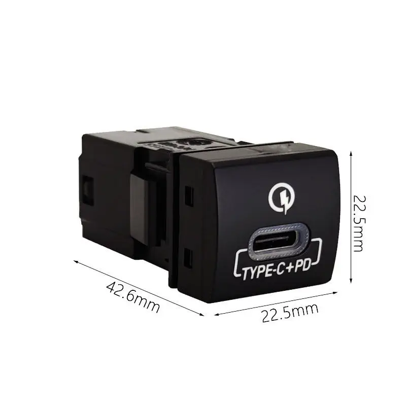 high quality led light type c PD push button switch