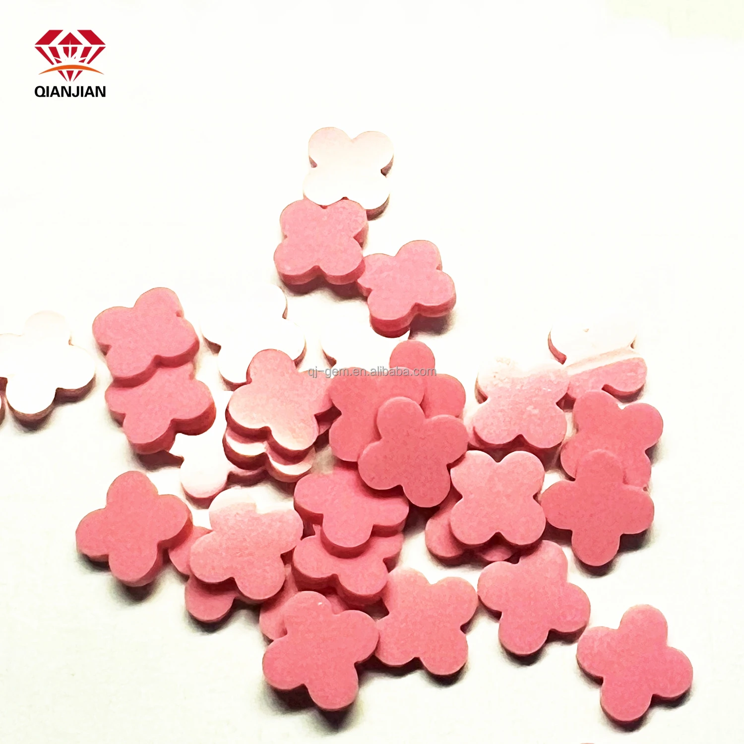 Factory Price  Black Onyx Red Agate White Shell  Exquisite Malachite Stone  Four Leaf Clover