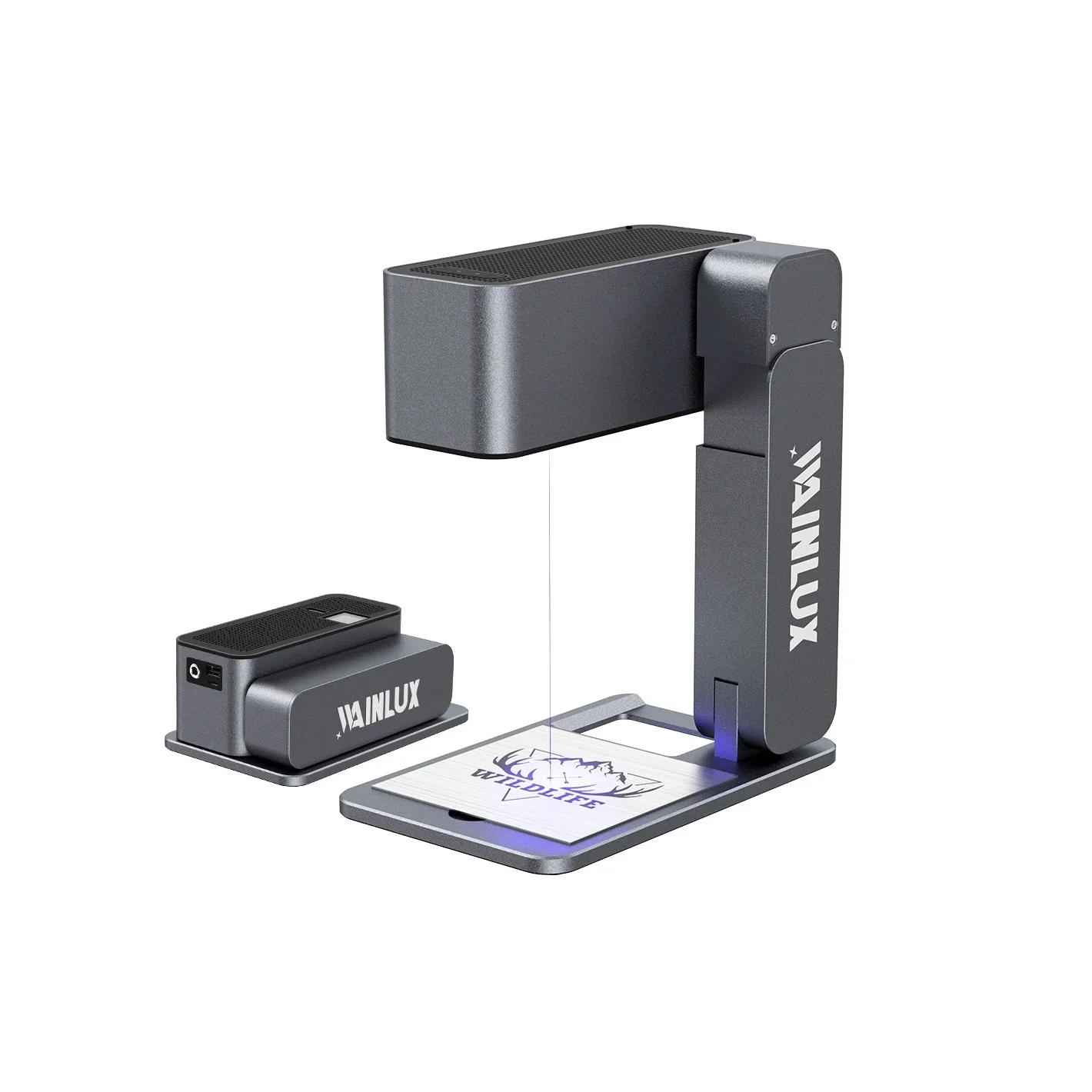 WAINLUX Z3 Laser Engraver Cutter 60W Portable Foldable Engraving Machine Auto Focus 600mm/s High Precision Printer For Metal