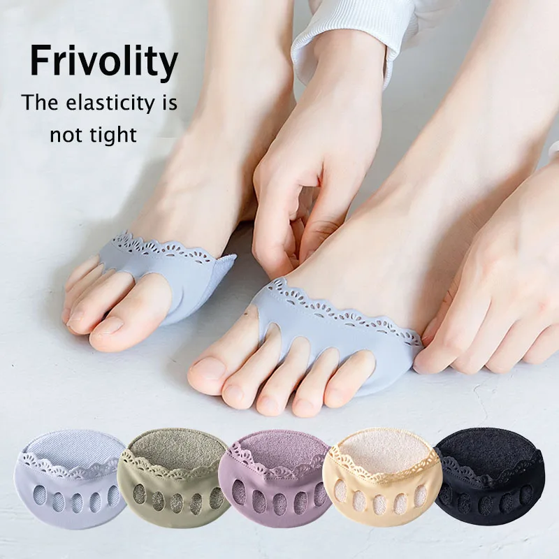 
2021 Summer Breathable Soft Elastic Comfortable Cushioning Invisible And Traceless Female Forefoot Pad 