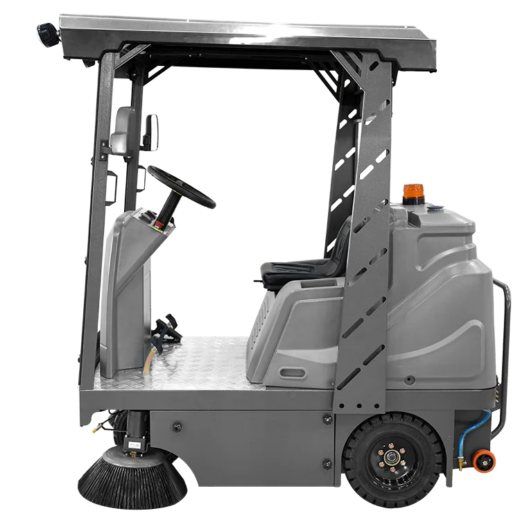 ride on compact sweeper road sweeping machine ride on floor cleaning machine