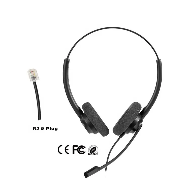 Factory Hot-Selling Headset Call Center, Telephone Headset Office Picks UP Phone with Boom Mic