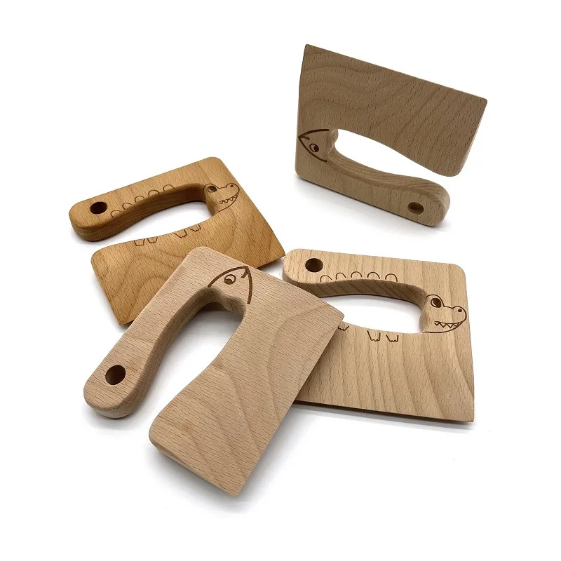 Производители поставляют Детские кухонные инструменты деревянные ножи для резки фруктов и овощей детские деревянные ножи игрушки «сделай сам»