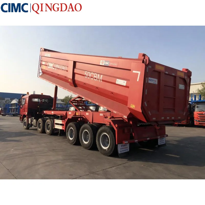 Низкая цена, Гвинея, боксит, загрузка CIMC VICT, 3 оси, 50 куб. М, самосвал, самосвал