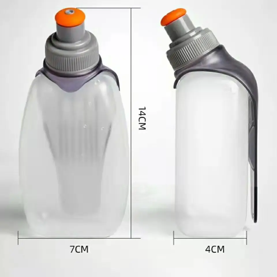 Новая 250 мл 10 унций бутылка для воды бега с гидратацией Спортивная фляжка ремнем и зажимом без рук