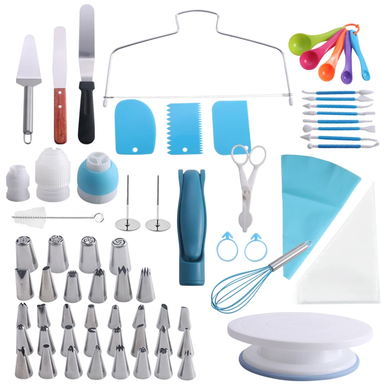 307/107pcs Cake Turntable Springform Baking Pan Cake Decorating Supplies Kit For Beginners