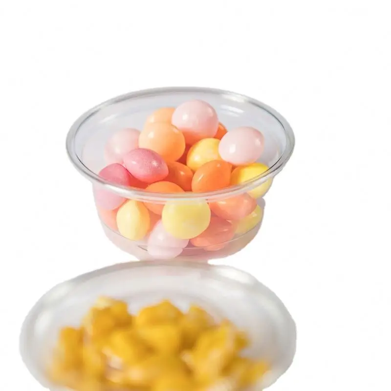 
Manufacturer wholesale food grade disposable custom logo printed clear plastic deli cup 