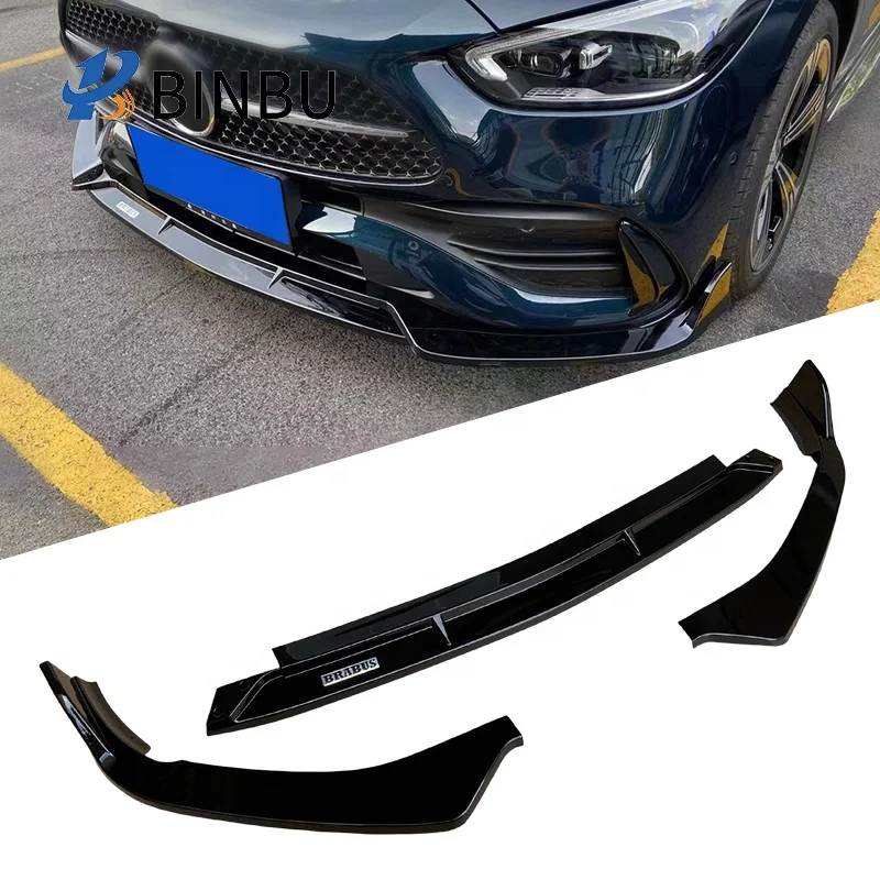 FOR Mercedes Benz C-class w206 front diffuser body kit  Black front bumper diffuser Front lip of bumper 2022