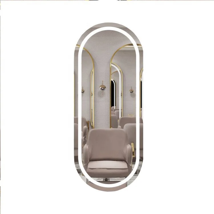 2024 Factory Direct sales Modern light touch switch Led lights smart barber shop lighting modeling fog removal mirror