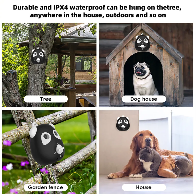 Portable 10 Meter Ultrasonic Dog Trainer Pet Barking Non Barking Ultrasonic High Frequency Flash Dog Training Rechargeable