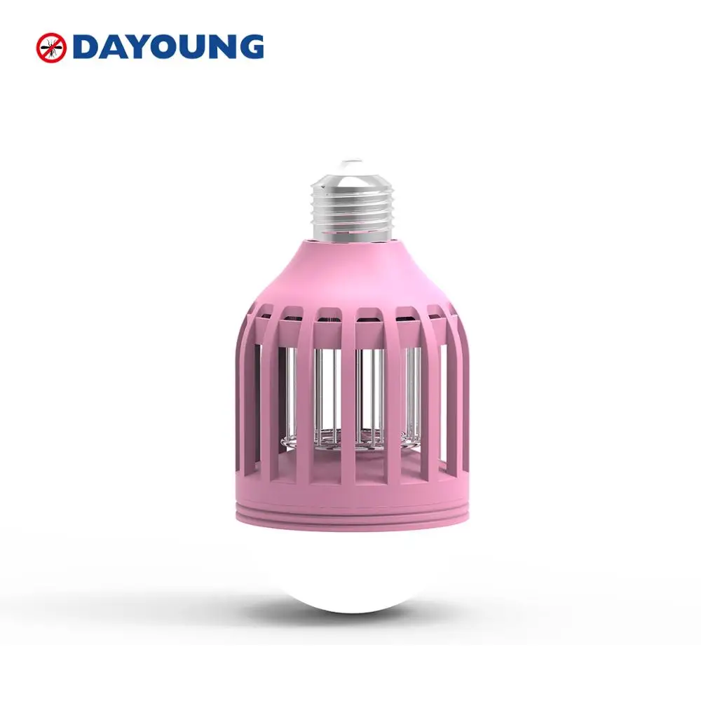 6W Bug Zapper Insect Killer  Pest Control Anti Mosquito With Patent Bule Light Electronic Mosquito Killer Bulb With Fan