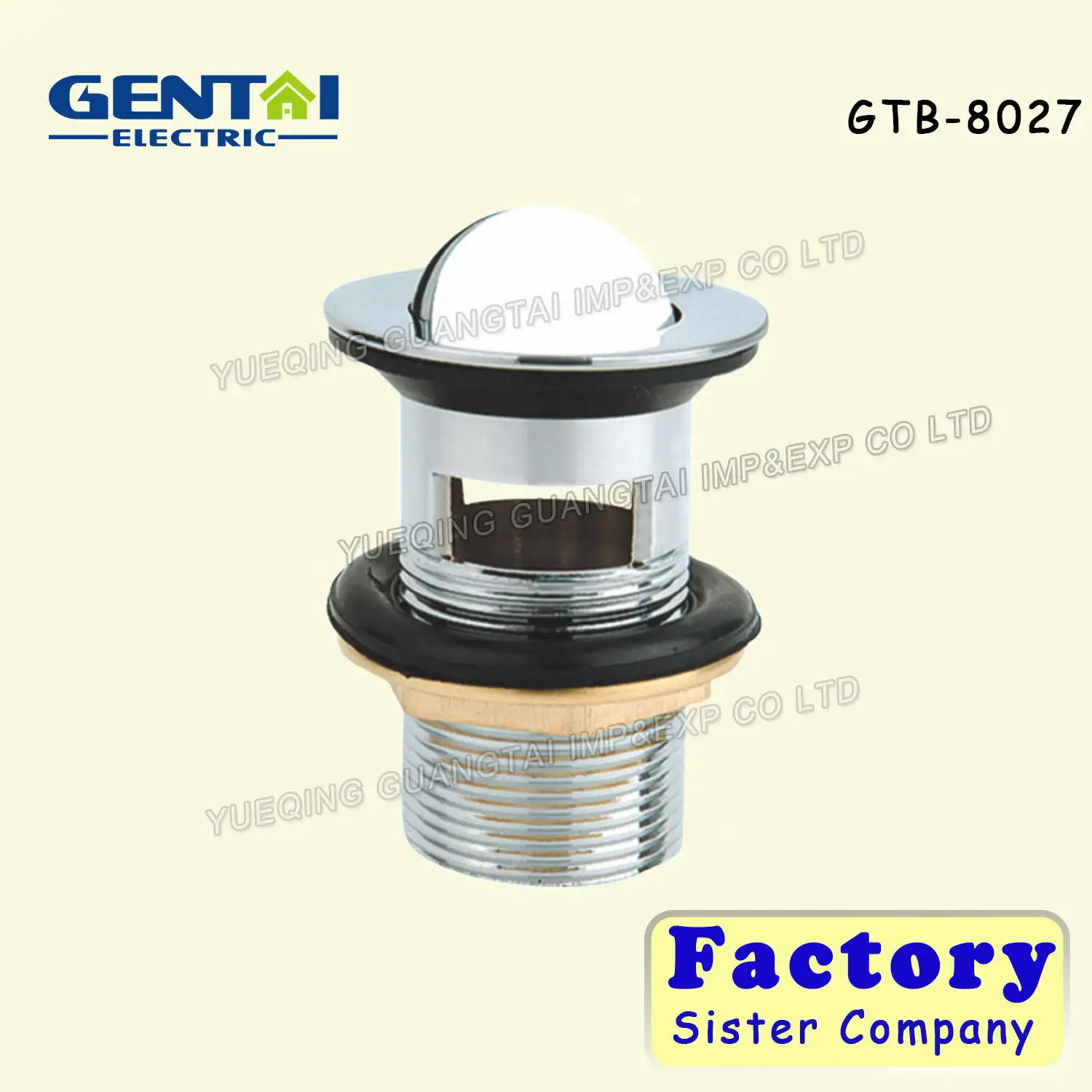 High Quality Universal 1-1/4 Brass Bathroom Stainless steel Rotating Top waste Basin Sink Drain
