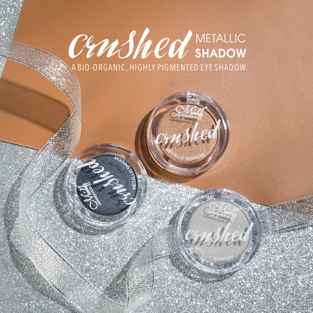 MENOW Metallic Eyeshadow Palette Travel Size Private Label Eyeshadow Powder Highly Pigmented eyeshadow primer
