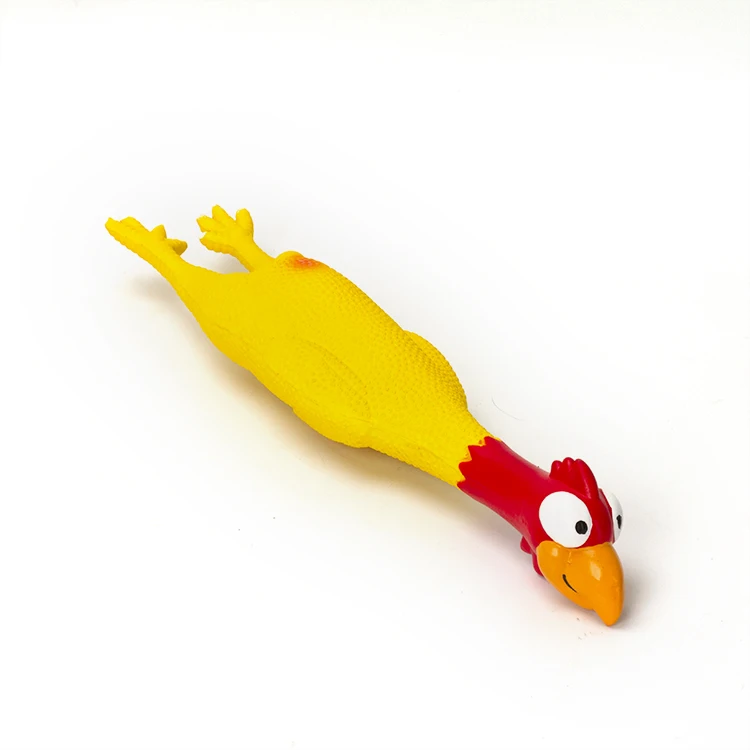 Best Selling Hard Silicone Bite Resistant Chicken Sensory Toys For Pets