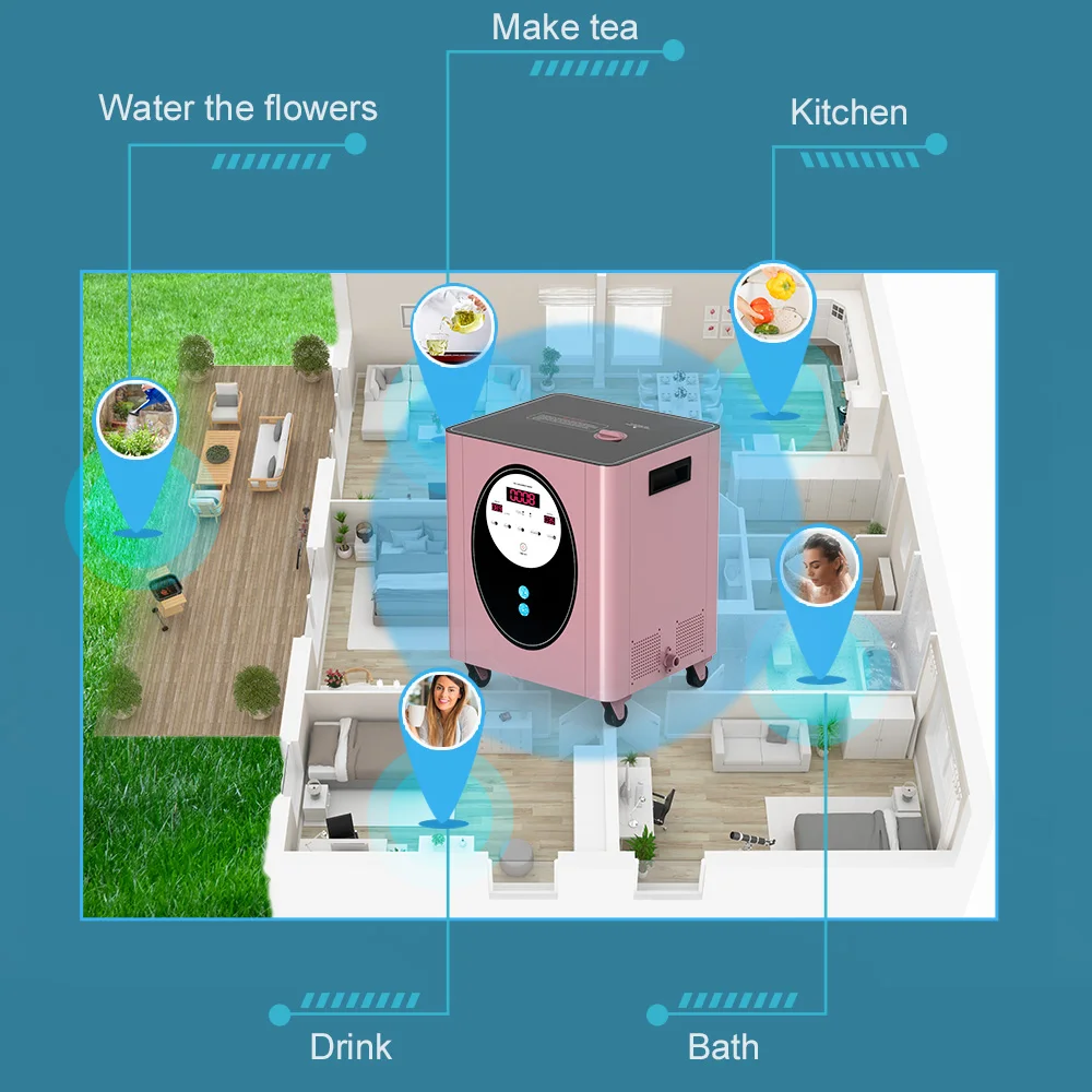 1-10L per minute h2 spa hydrogen hydrotherapy machine Spa hydrogen bathing machine shower water hydrogen generator