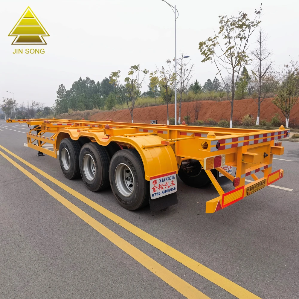 Cheap Price Skeleton Semi-Trailer for Container Transportation 2/3/4axle 40 Foot Skeleton Chassis Trailer for Sale