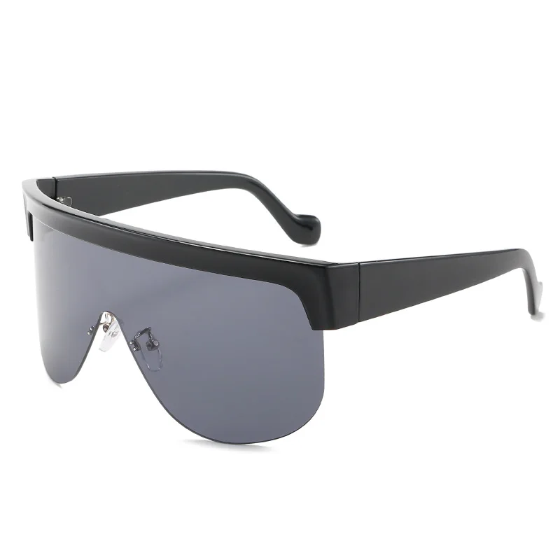 Leopard Oversized Square Sunglasses Flat Top Fashion Oversized Shades Mirror Glasses for Women and Men