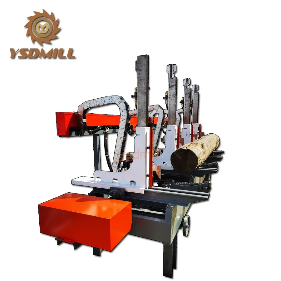 Timber vertical band sawmill automatic wood cutting machine with sawmill carriage