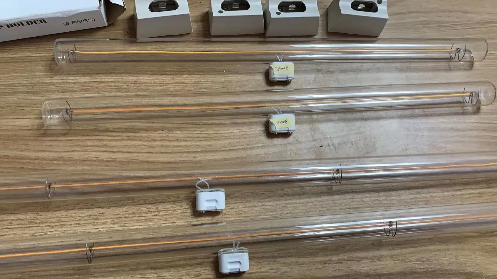 30/50/100cm dimmable linear lamp led filament linestra S14S S14D Edison lamp socket