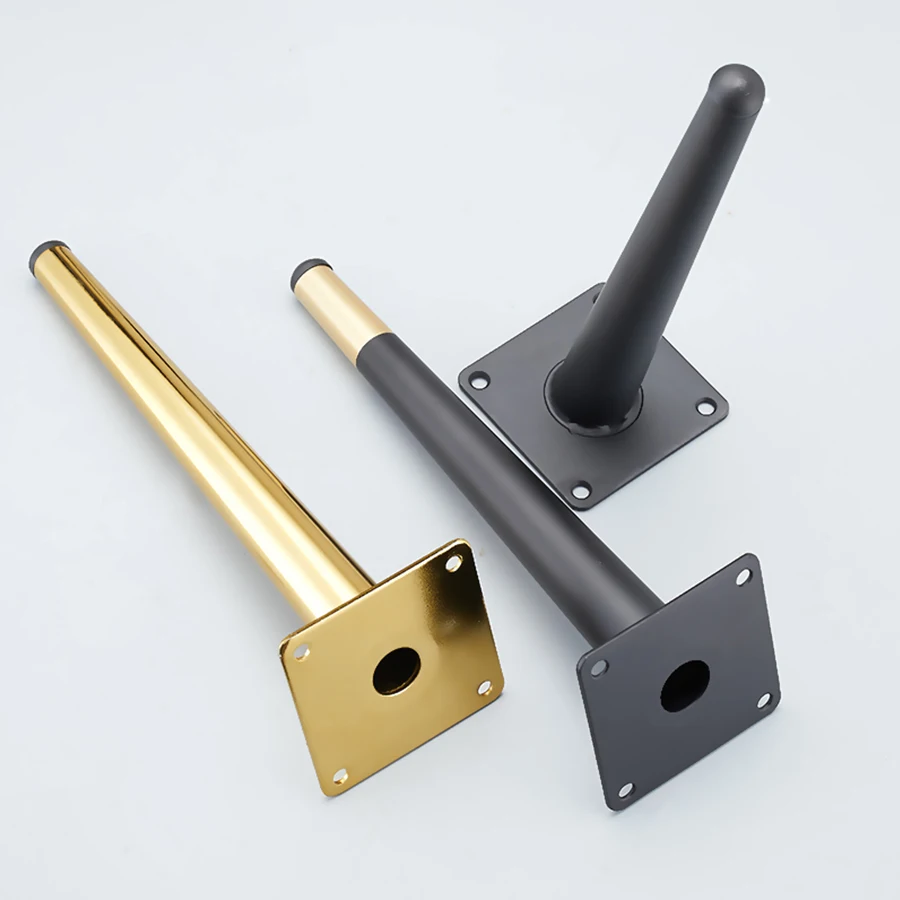 China Factory OEM Sofa Hardware Accessories Chair Component Oblique Cone Steel Bed Legs
