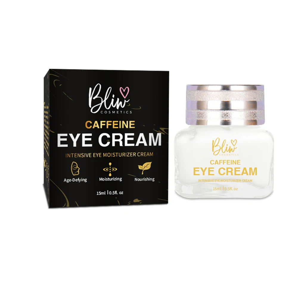 BLIW New Arrival Organic moisturizing Dark Circle Lift Firming Under Eye bags Removal Caffeine  Eye Care Cream