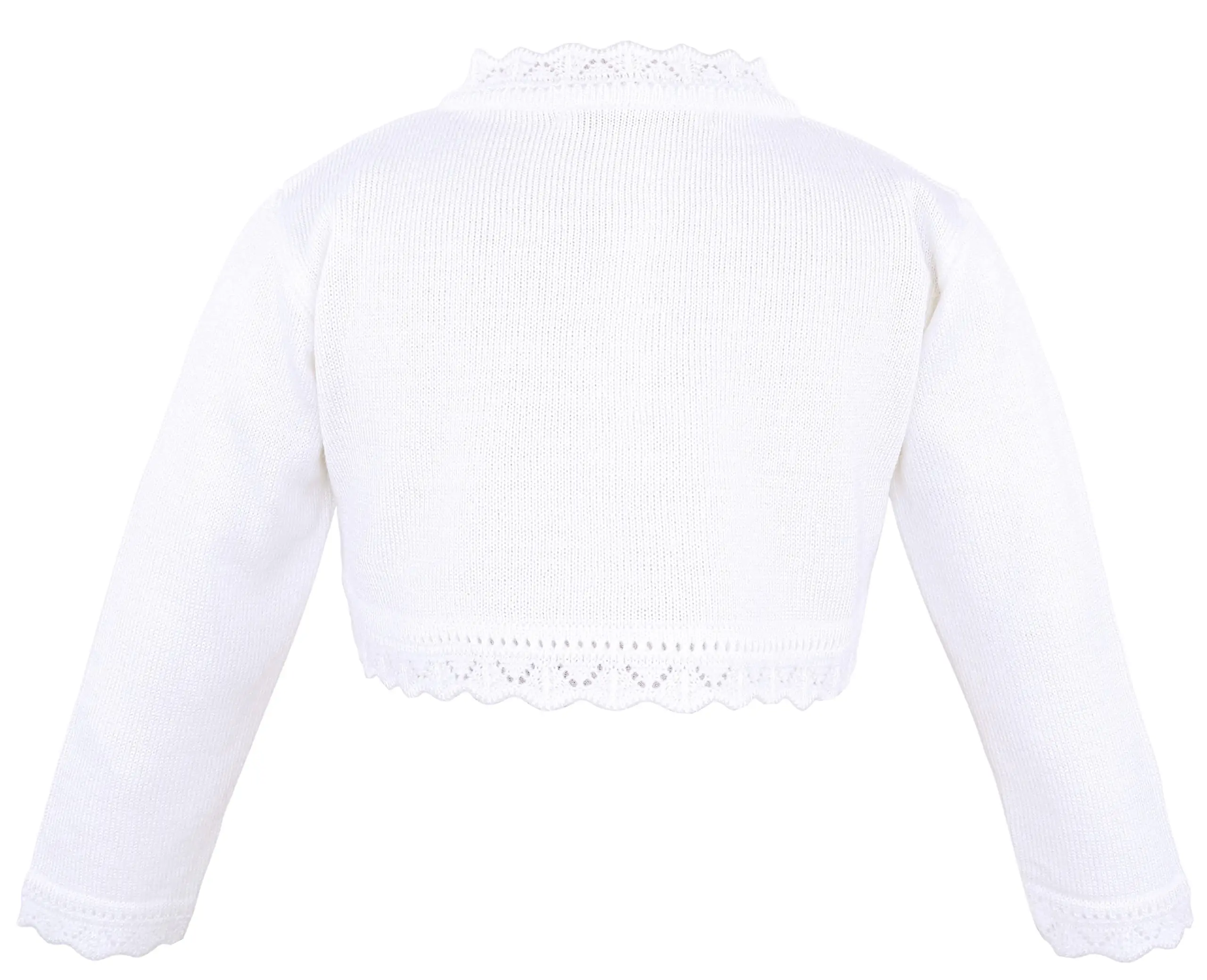 Autumn 3 To 18 Months Custom White Knit Knitted Cardigan Long Sleeve Shawl Newborn Girl Baby Sweater