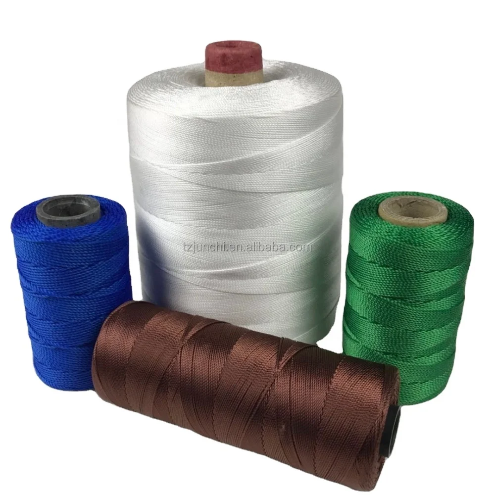 High tenacity pp twine direct deal 840d nylon twine for Weaving white