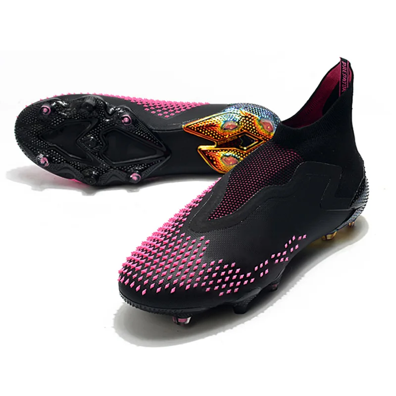 Teenager Ankle High Tops Football Shoes Kids Soccer Shoes Men Football Cleats Soccer Boots Indoor Soccer Training Sneaker