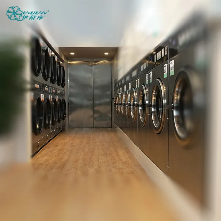 New type self-service double deck washing machine, washer and dryer