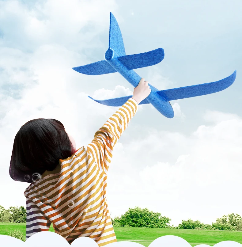 DWI Dowellin Big Glider Hand Throw EPP Airplane Foam Plane for Children
