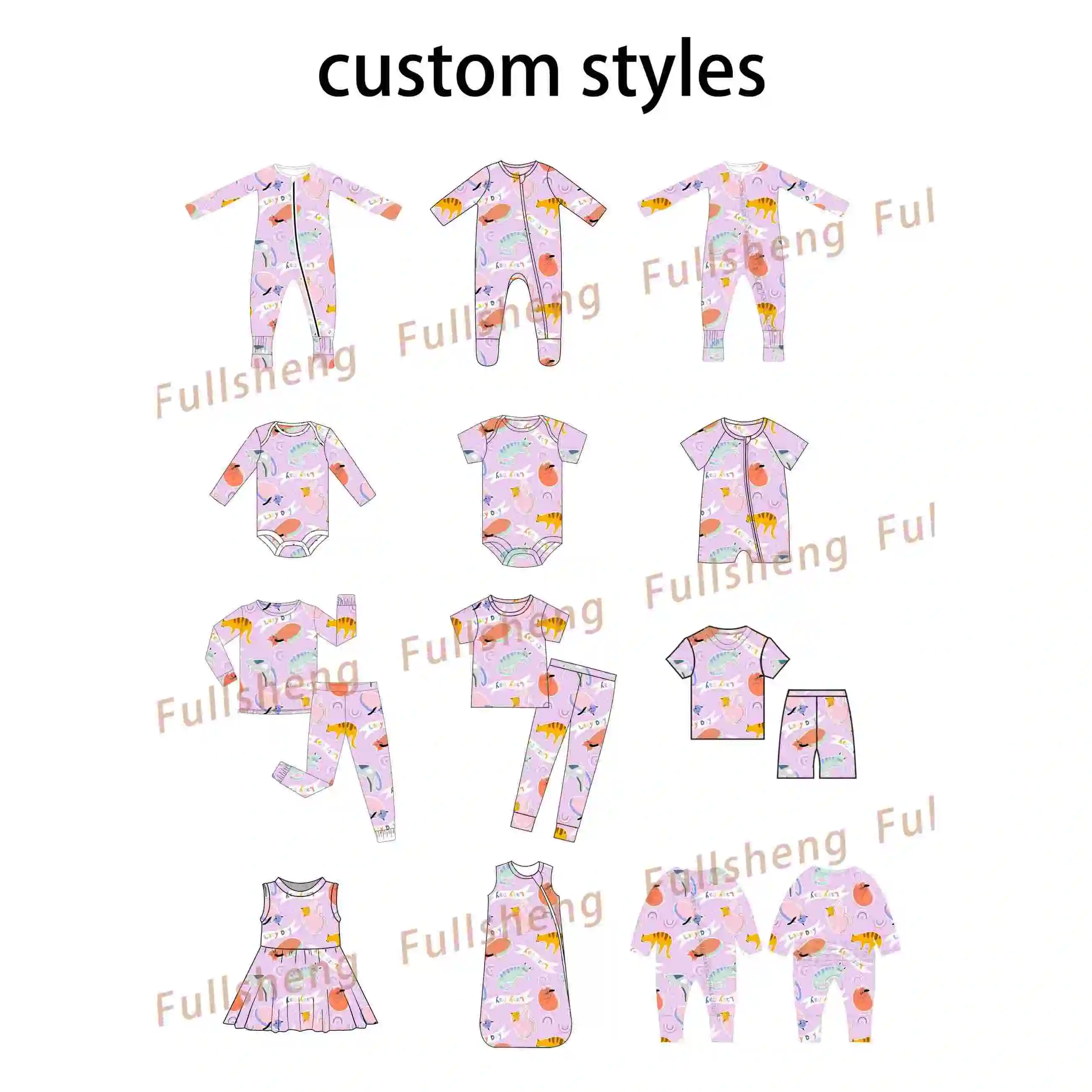 Custom Summer Kids Bamboo Viscose Baby Pajamas Boys Short Sleeve Two Pieces Organic Bamboo Clothing Pjs Set Bamboo Baby Clothes