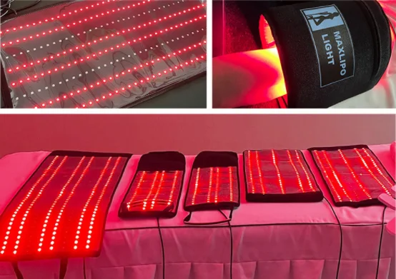 5D  full body weight loss lipo pads red led light contour light therapy body contouring slimming infrared heat massage machine