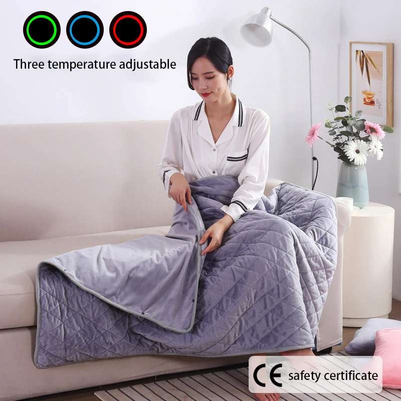 Wholesale USB portable home office car washable constant temperature heating wearable electric blanket