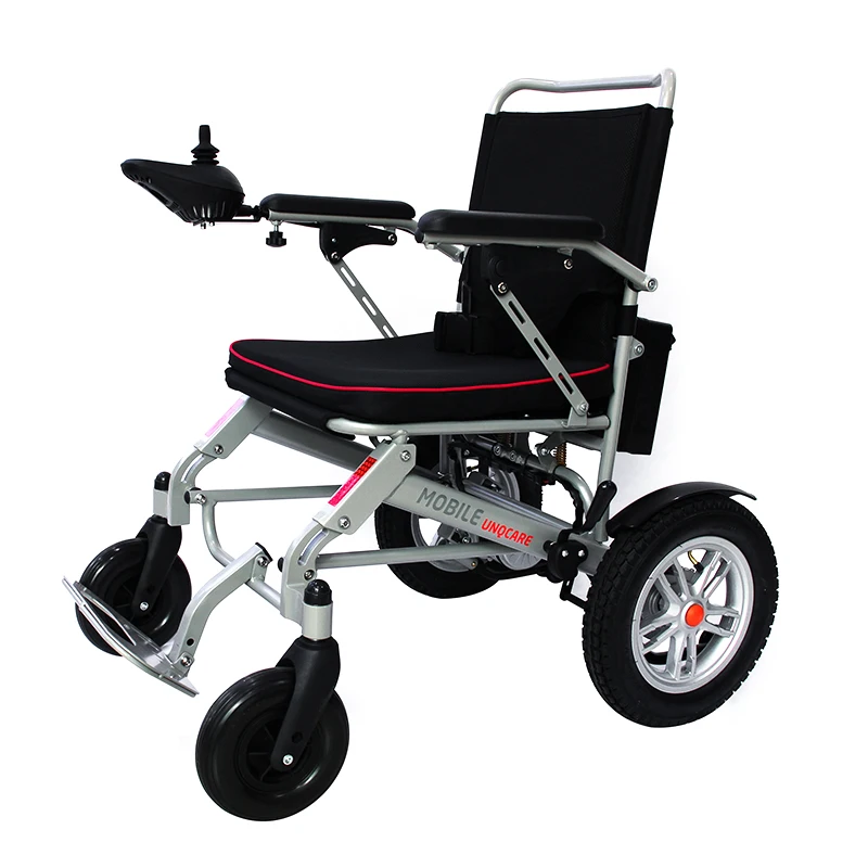 New Foldable Electric Wheelchair Carbon Steel Lightweight Power Wheel Chair With Lithium Battery
