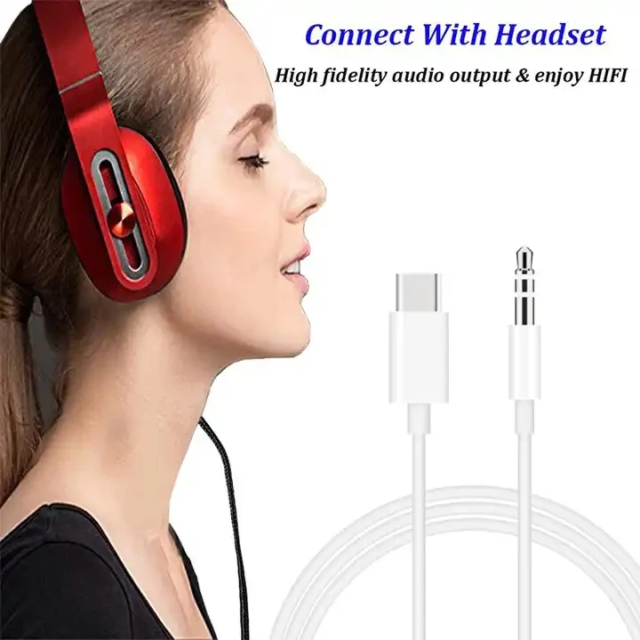 Aux Audio Cable Type C to 3.5mm For iOS For Samsung Jack Adapter Cable Speakers Car Type-C Phone Accessories Adapter Wire Line