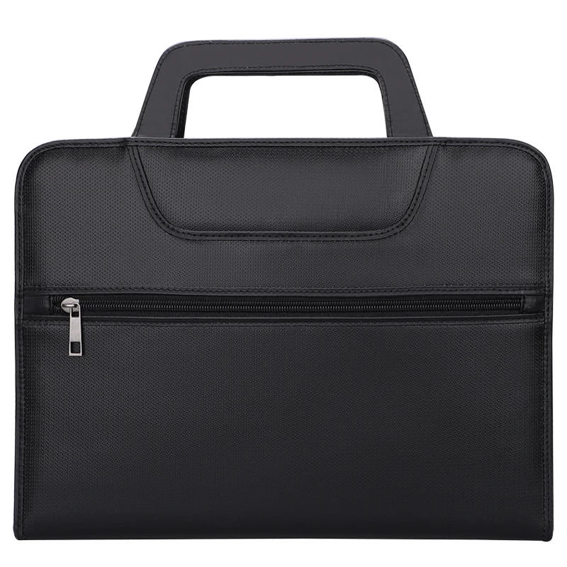 Top Quality Portable handle Zipper Expanding File Folder Filing Briefcase Water Fire Resistant Accordion File Organizer Bag