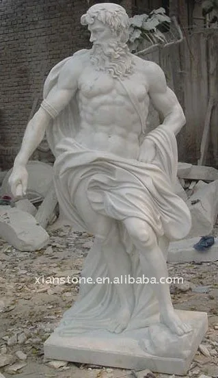 Садовая ручная резная статуя человека из натурального камня обнаженная мужская греческая бога мрамора индивидуальная фигурка в западном стиле