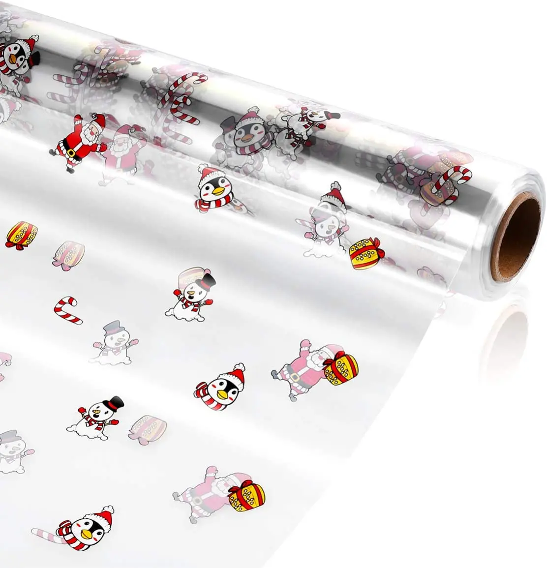 Wholesale Custom Printed Cellophane Bag Clear Cellophane Wrap Roll For Christmas