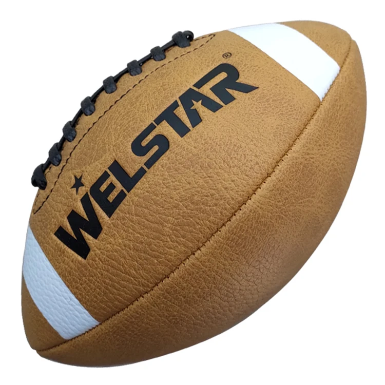 Factory Wholesales Official Size 9 Machine Sewn PVC American Football For Training