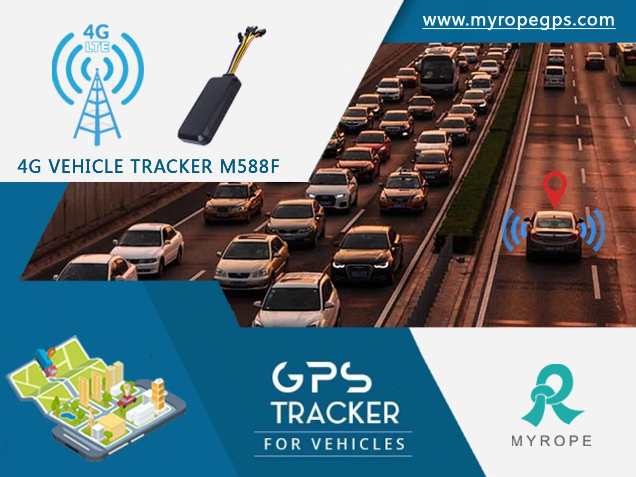 Новое поступление автомобиль мотоцикл электрический велосипед 2G/3G/4G GSM GPRS GPS смарт-устройство отслеживания в режиме реального