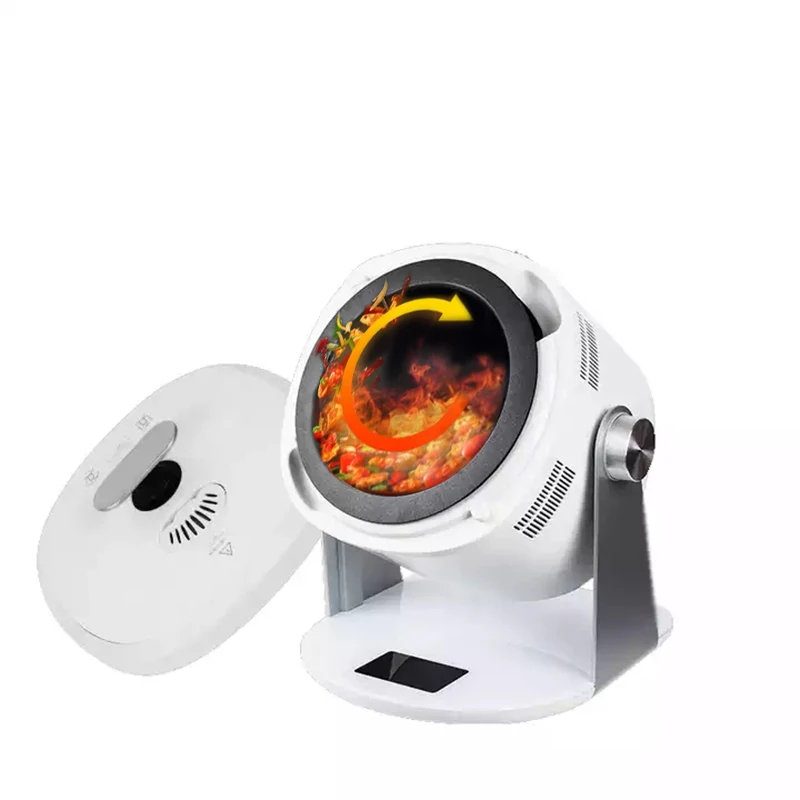 Custom Tabletop Food Grade Imported 2200w Automatic Cooking Machine Drum Self Cooking Robot