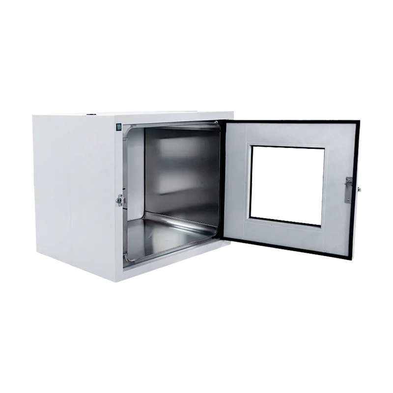 Professional Manufacturer Of Cleanroom Static Pass Box Stainless Steel Mechanical Interlock Passbox With Uv Light