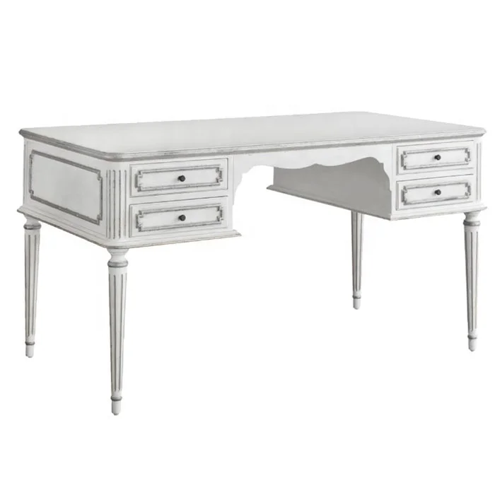 High quality French antique smart wooden Home Office reception study vanity desk