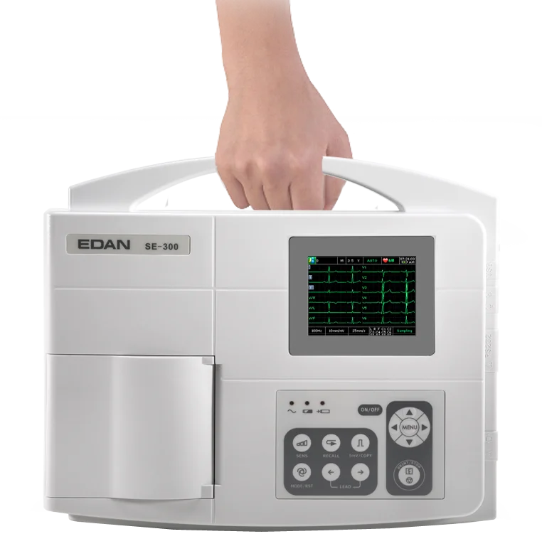 Edan 3-channels stress test ecg machine holter ekg heart rate ecg machine