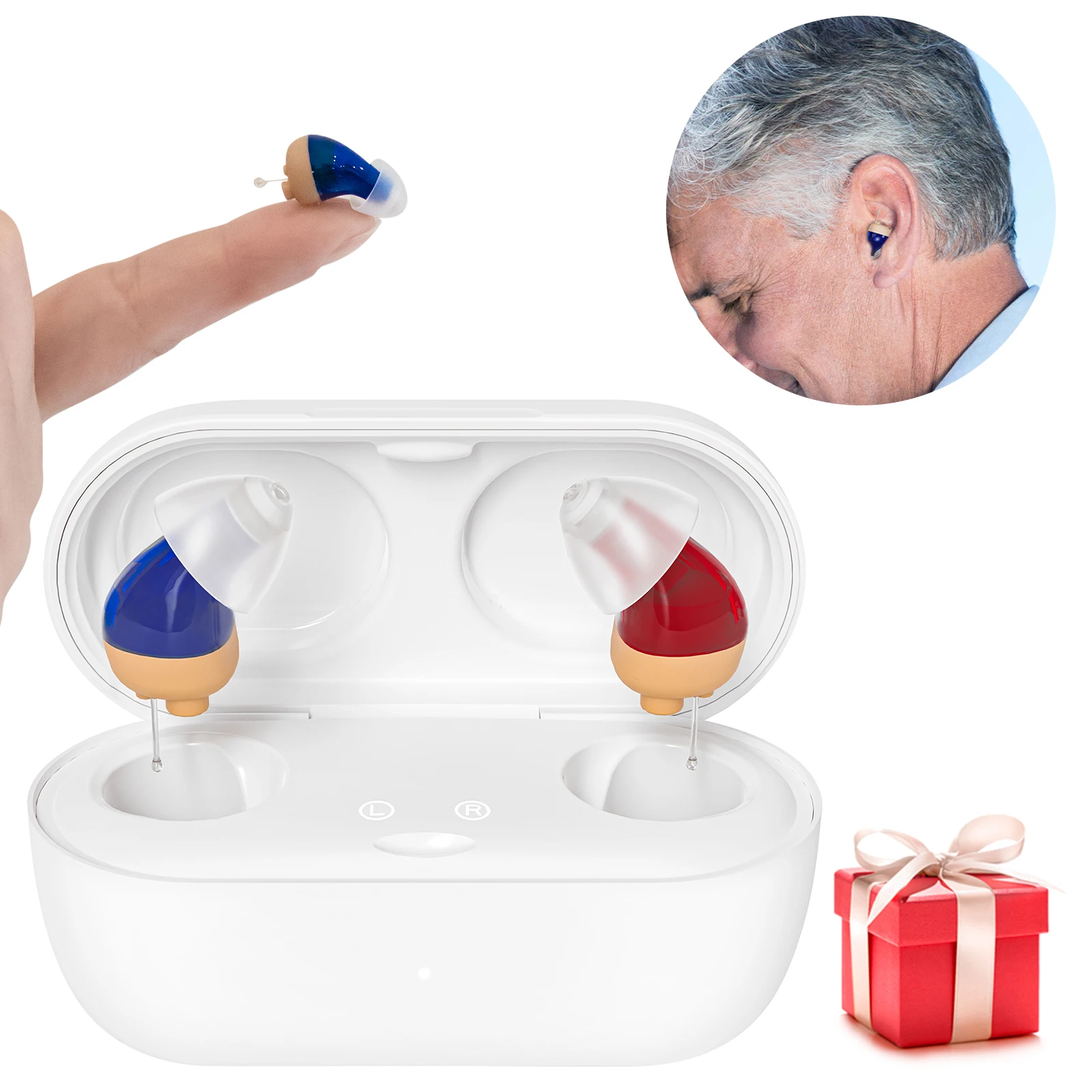 Best Ear & Hearing Products  OTC Mini Invisible CIC Digital Hearing Aids For The Deaf Seniors