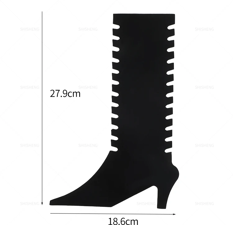 SHI SHENG New Shoe Shape Anklet Bracelet Pink Display Paper Card for Shop Home Decor Supplies Shooting Props