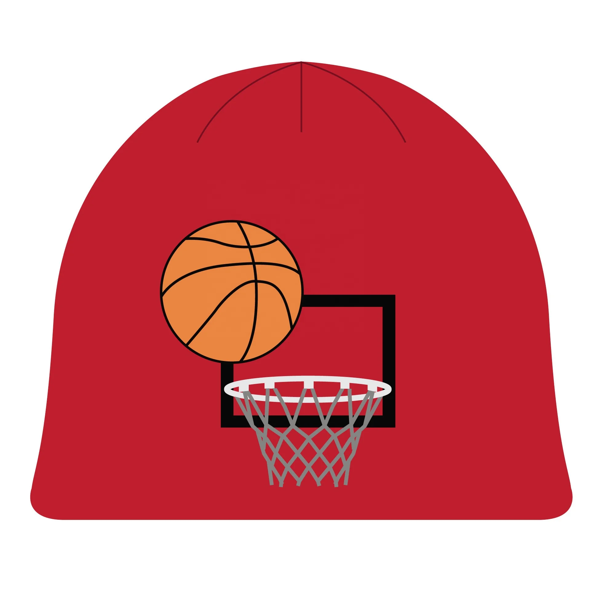 Cheap Jacquard Boys Acrylic Ski Hats Custom Acrylic Short Boys Knit Winter Hat with Basketball